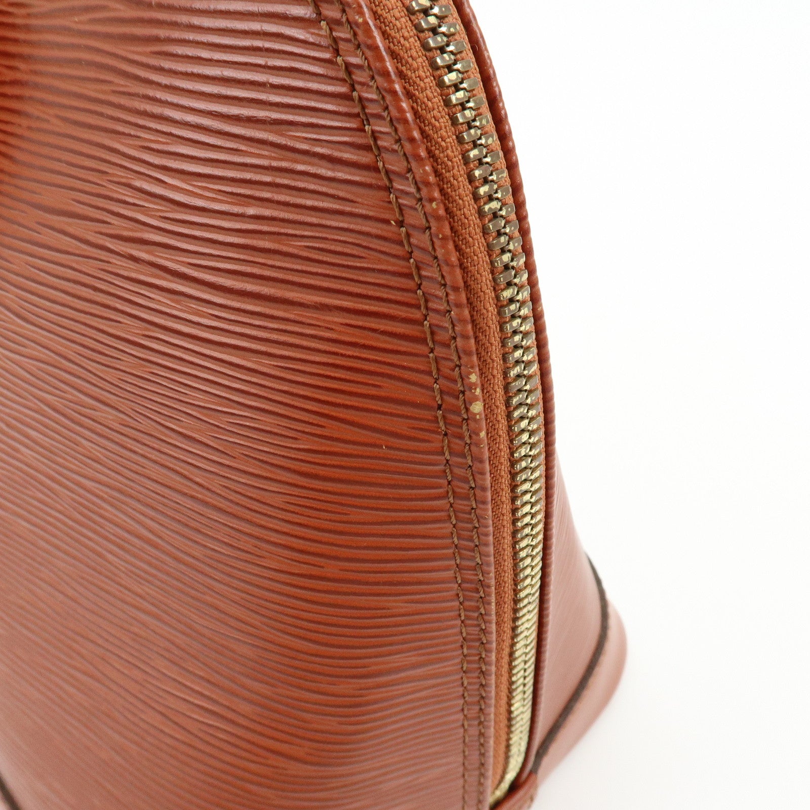 Louis Vuitton Epi Alma PM Leather Hand Bag Kenya Brown M52143