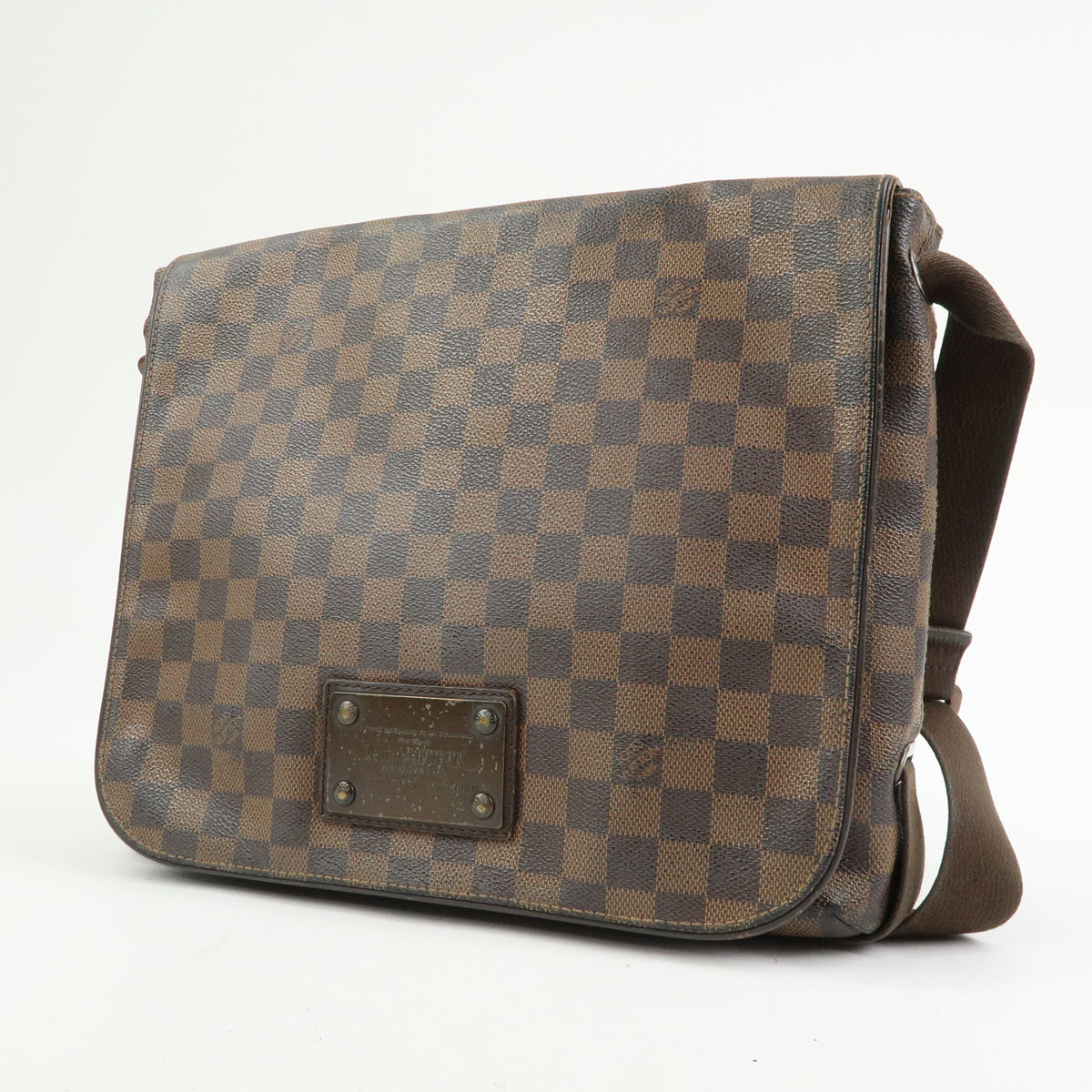 Louis Vuitton Damier Ebene Brooklyn Messenger Bag Brown N51211