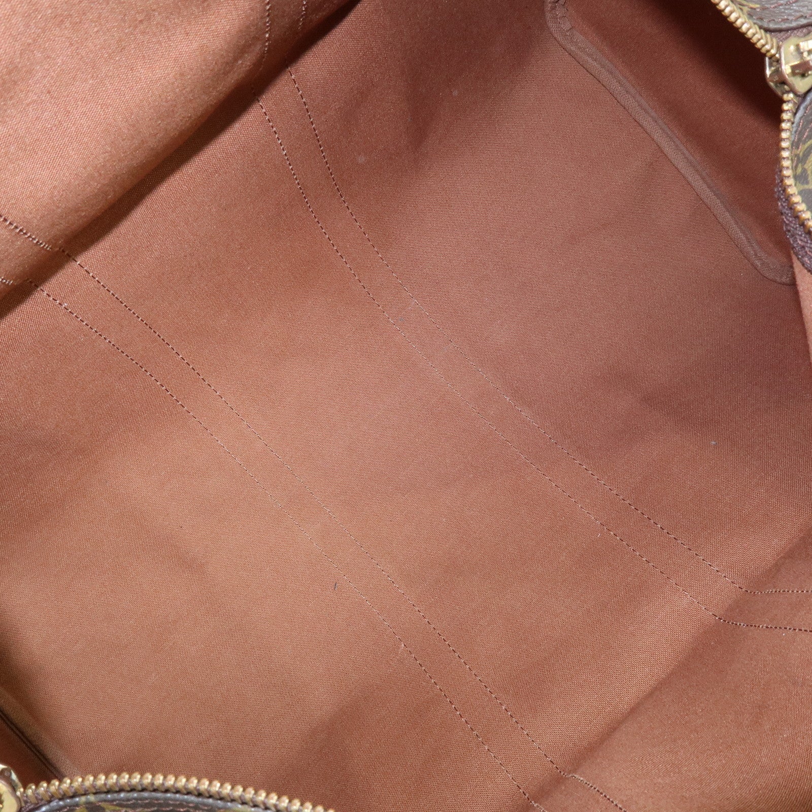 Louis Vuitton Monogram Keep All Bandouliere 45 Boston Bag Brown M41418