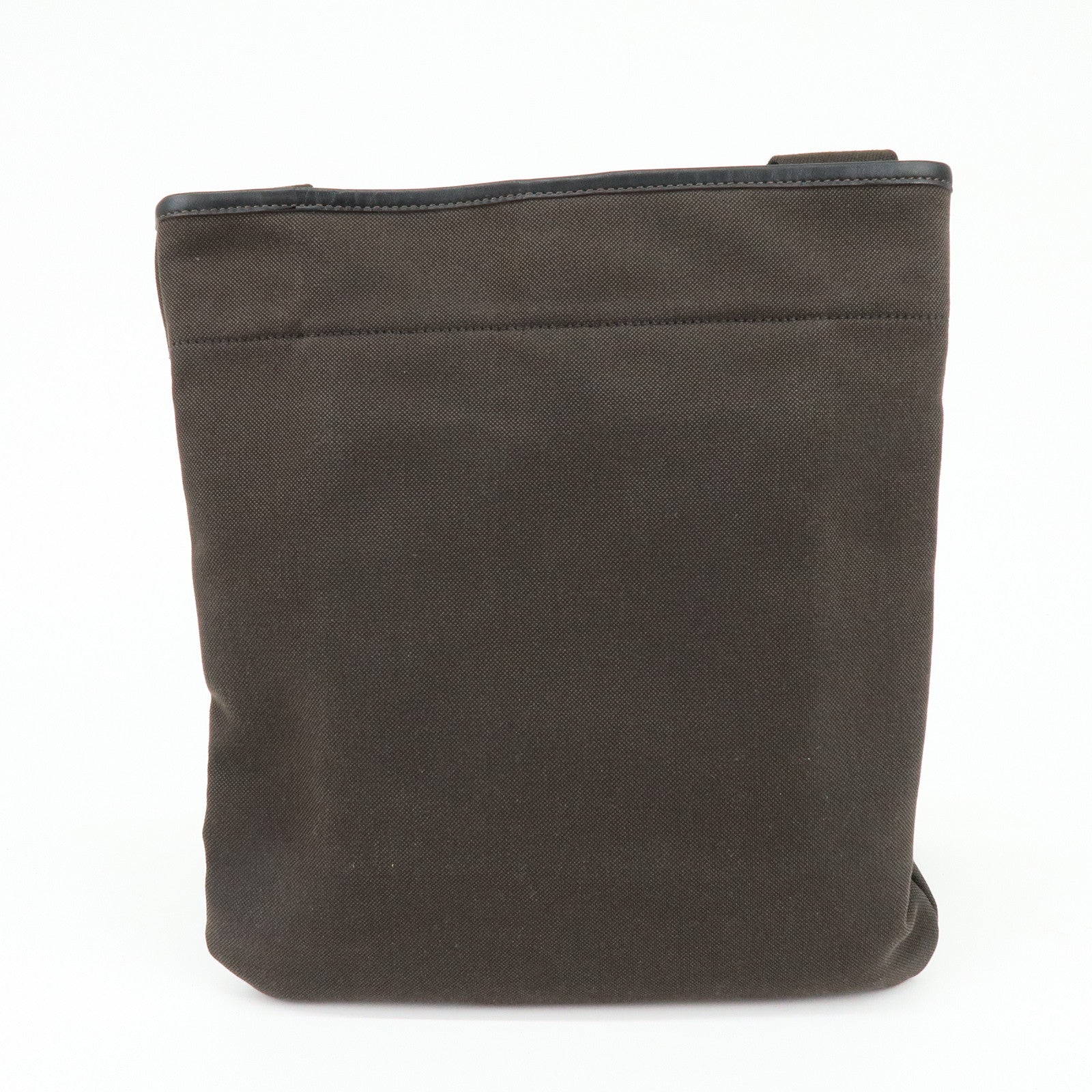 PRADA Logo Jacguard Shoulder Bag Crossbody Bag Dark Brown VA0655