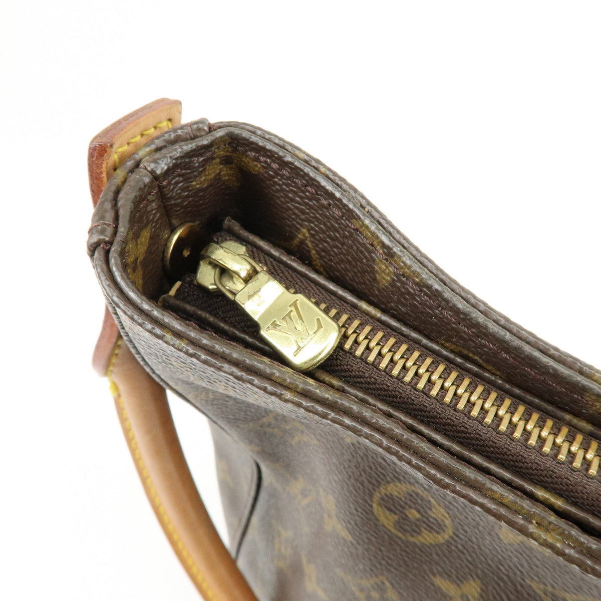 Louis Vuitton Monogram Looping GM Shoulder Bag Brown M51145