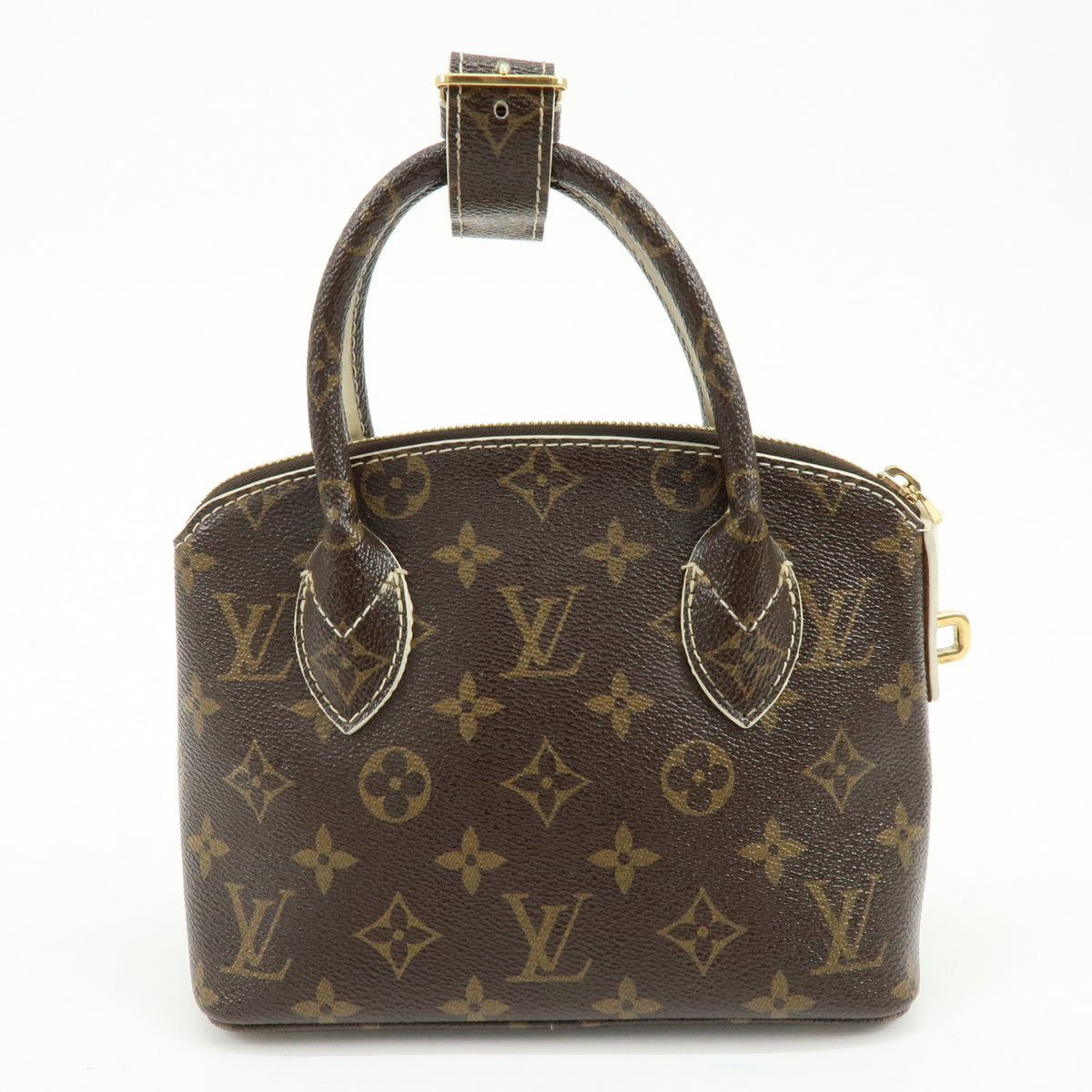 Louis Vuitton Monogram Shiny Lockit BB Mini Hand Bag  Brown M40599