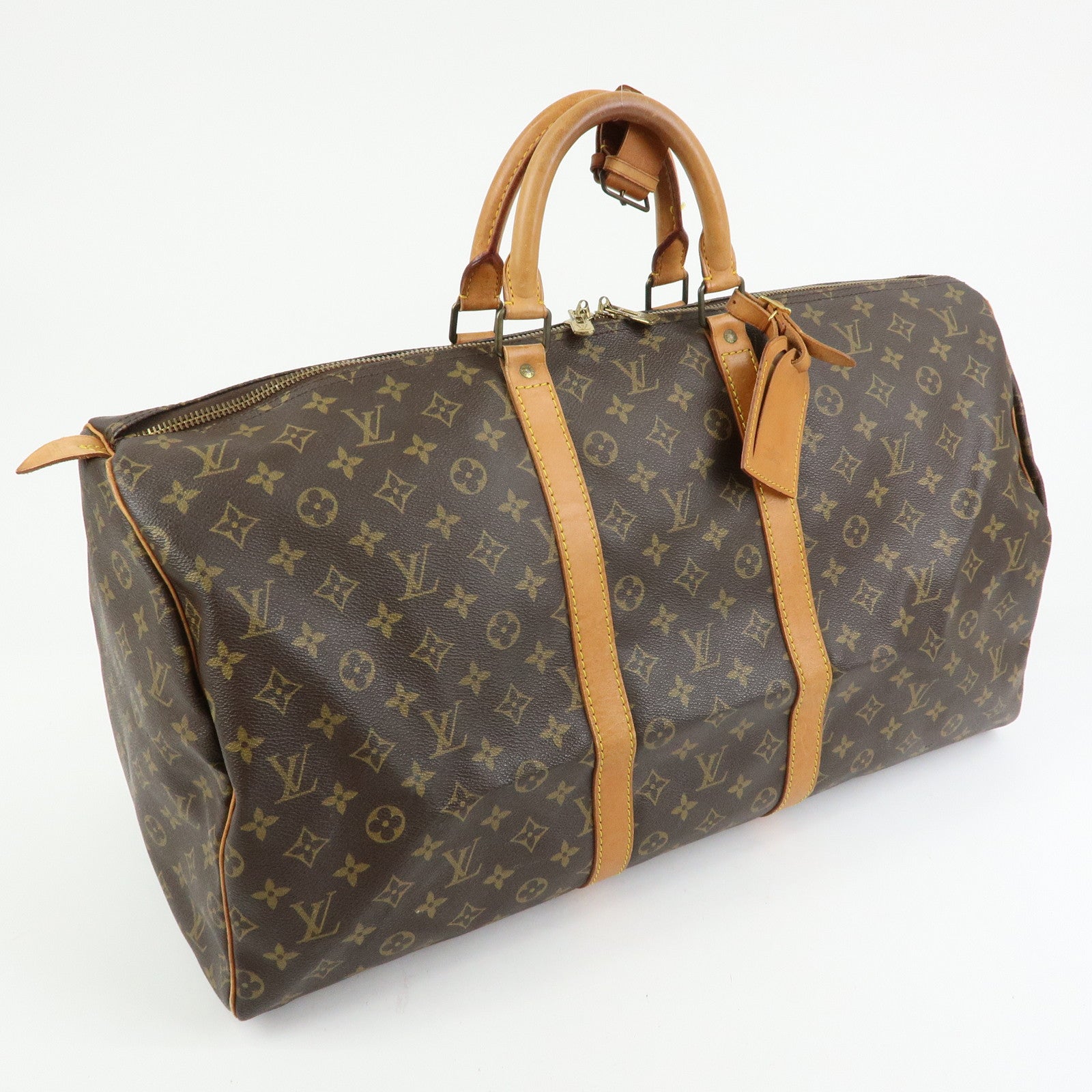 Louis Vuitton Monogram Keep All 55 Boston Bag Brown M41424
