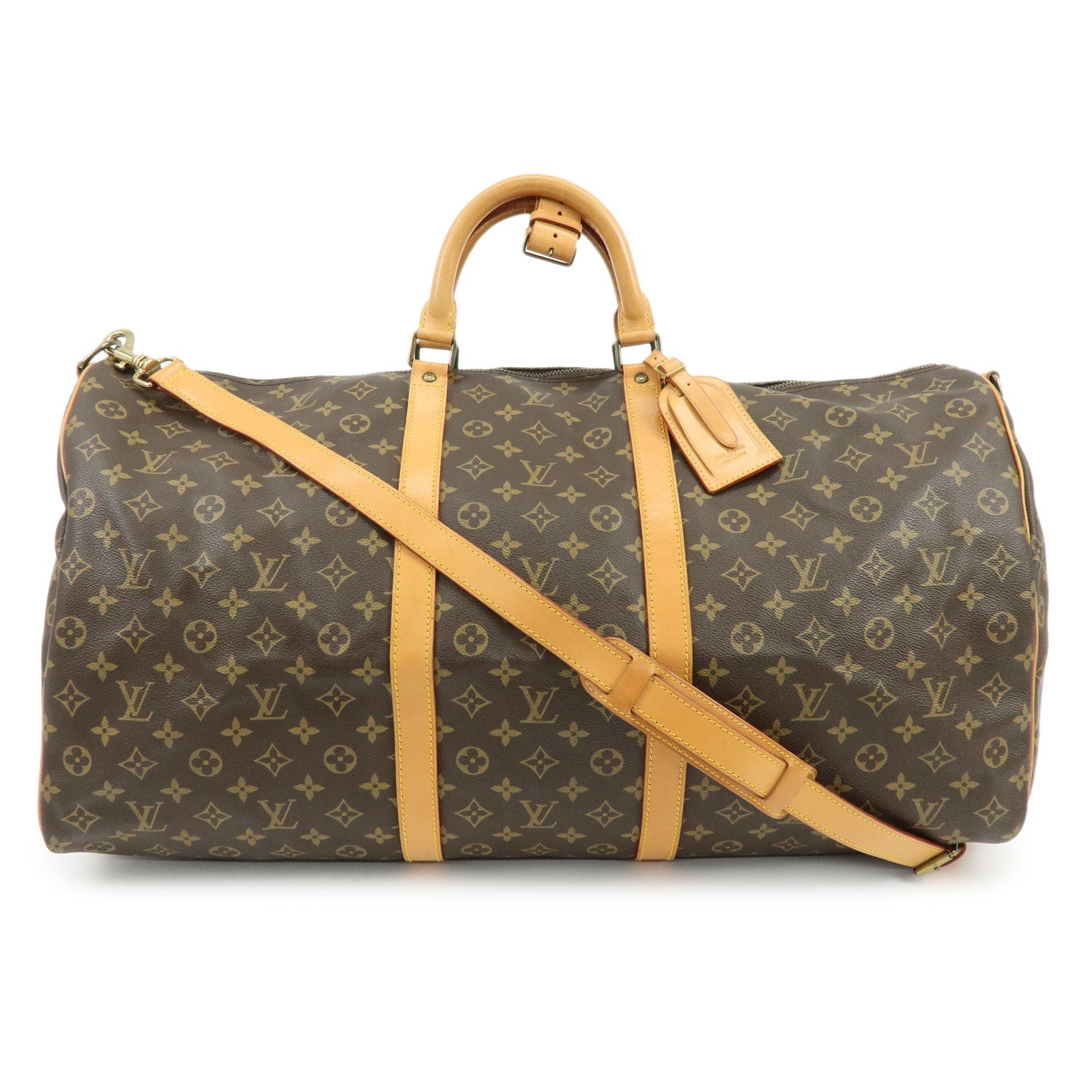 Louis Vuitton Monogram Keep All Bandouliere 60 Boston Bag M41412