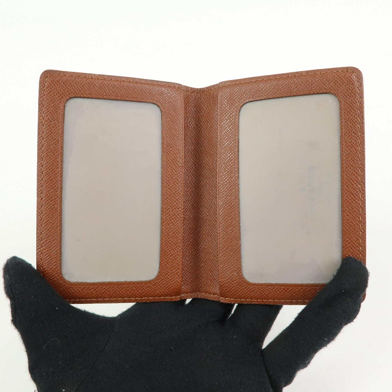Louis Vuitton Monogram Porte 2 Cartes Vertical Card Case Brown M60533