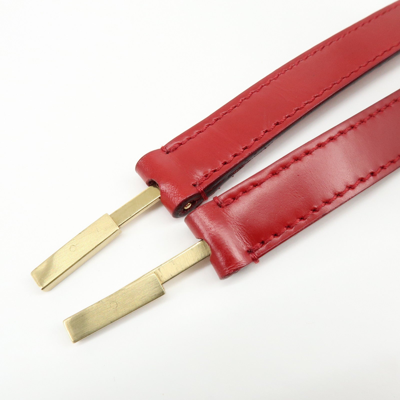 Ferragamo Gancini Leather 2Way Bag Hand Bag Shoulder Bag Red