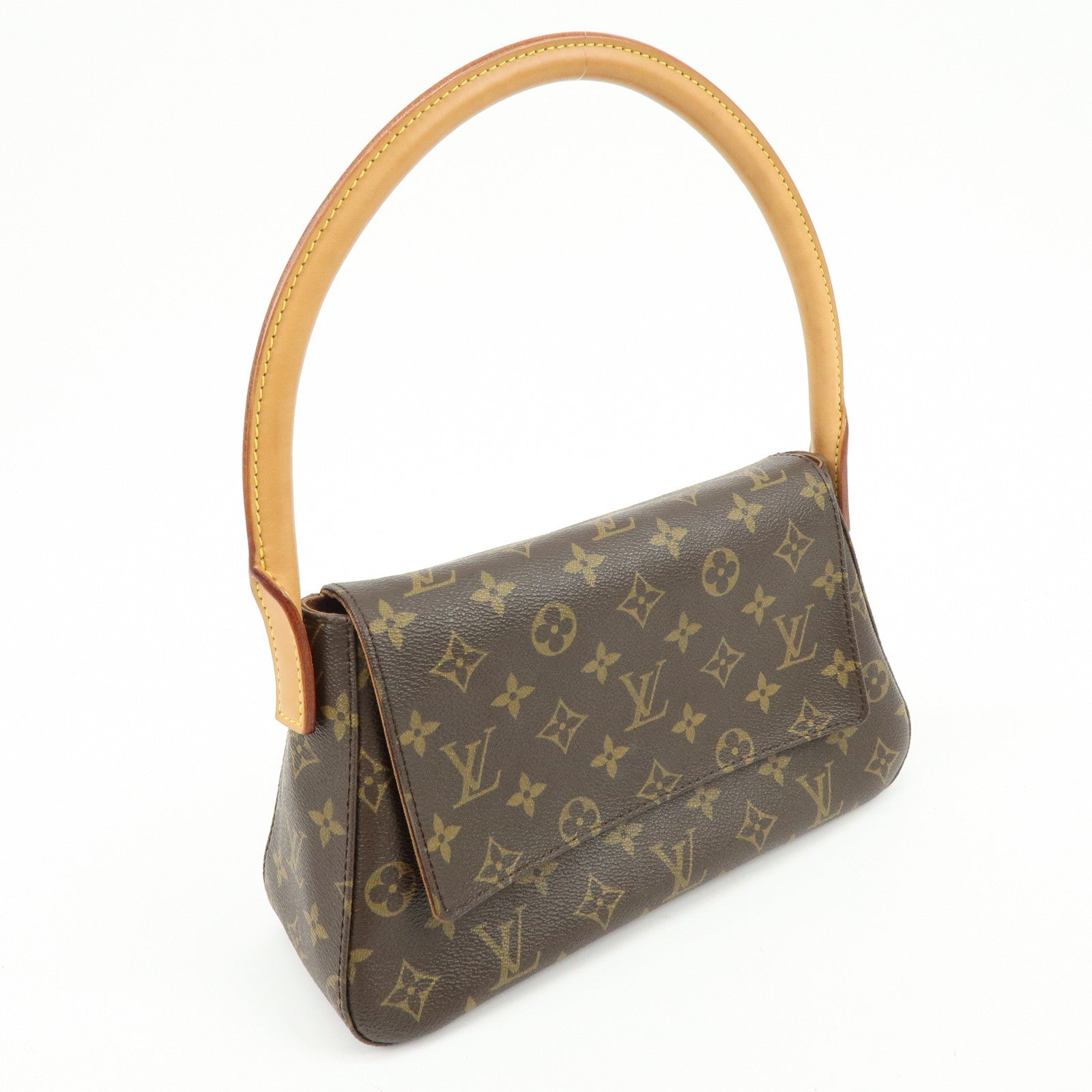 Louis Vuitton Monogram Mini Looping Shoulder Bag Brown M51147