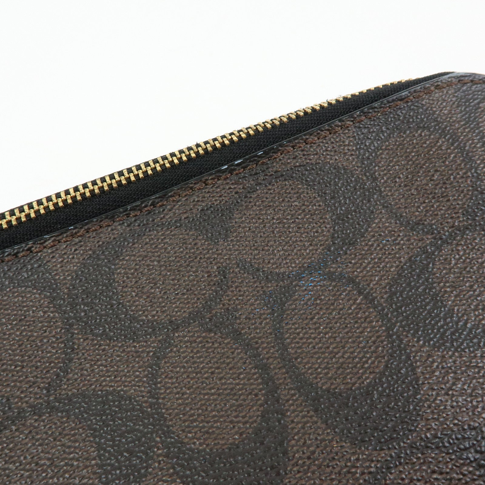 COACH Set of 2 Signature PVC Leather Shoulder Bag Cosmetic Pouch