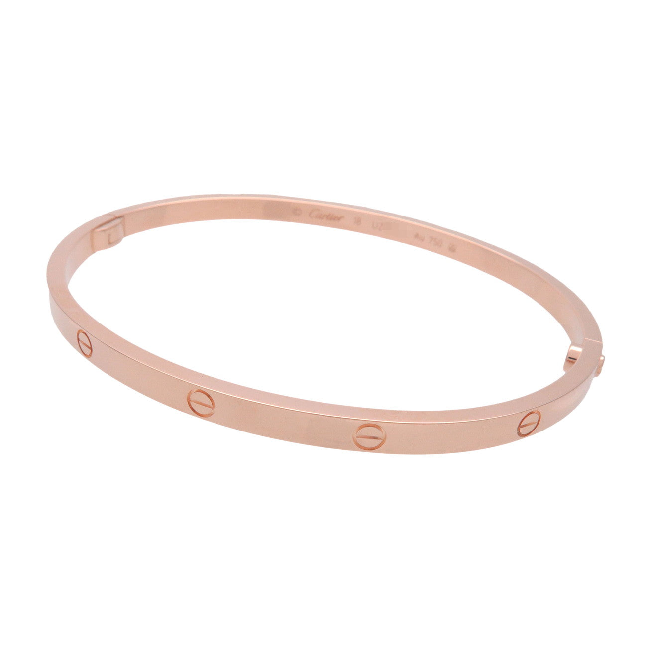 Cartier Love Bracelet SM Bangle K18 750PG Rose Gold Size 18