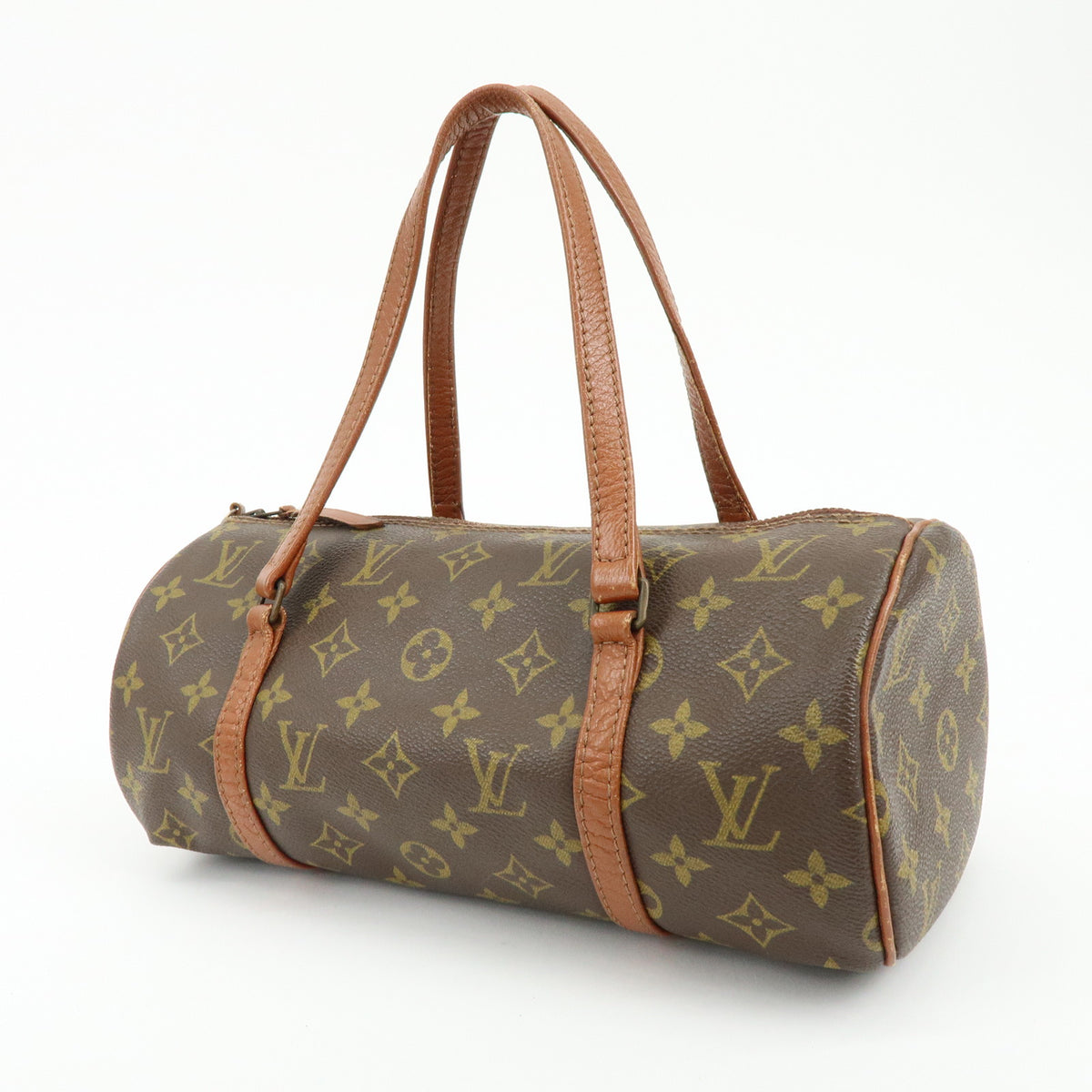 Louis Vuitton Monogram Papillon 30 Hand Bag Brown M51365