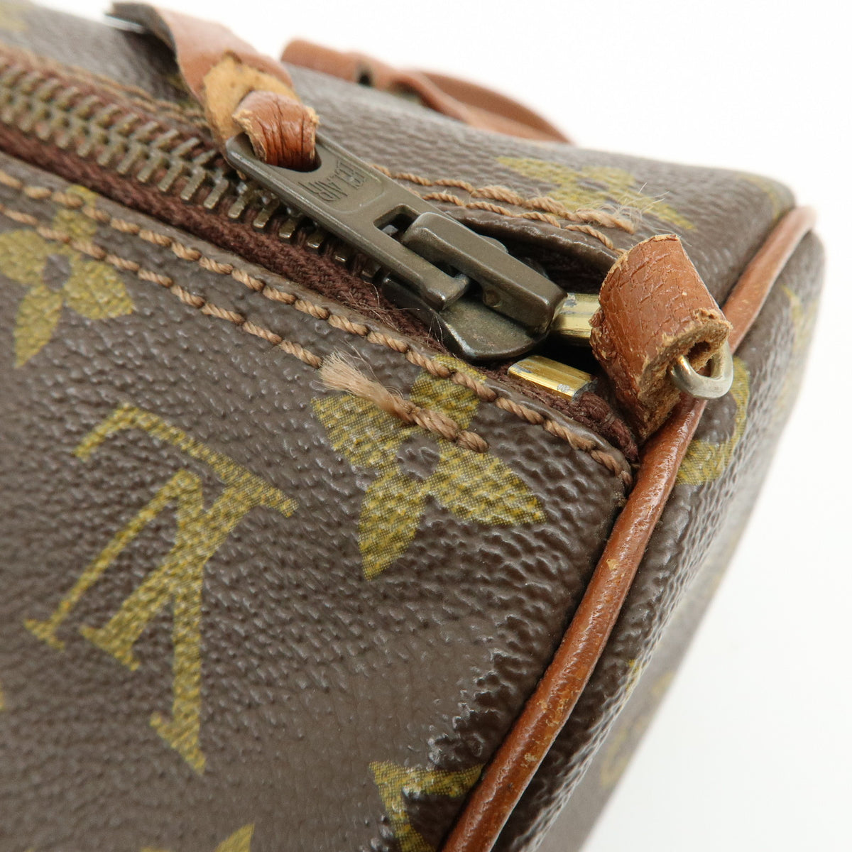 Louis Vuitton Monogram Papillon 30 Hand Bag Brown M51365
