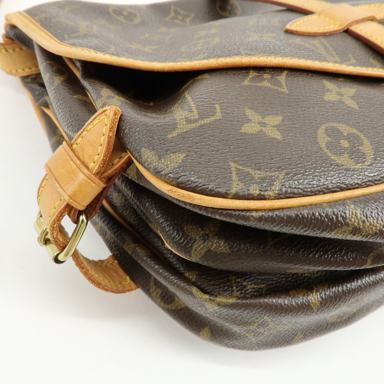 Louis Vuitton Monogram Saumur 30 Canvas Shoulder Bag Brown M42256