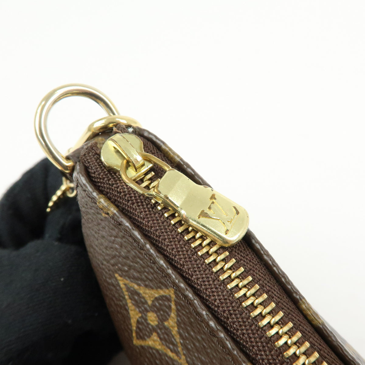 Louis Vuitton Monogram Mini Pochette Accessoires Hand Bag Brown M58009