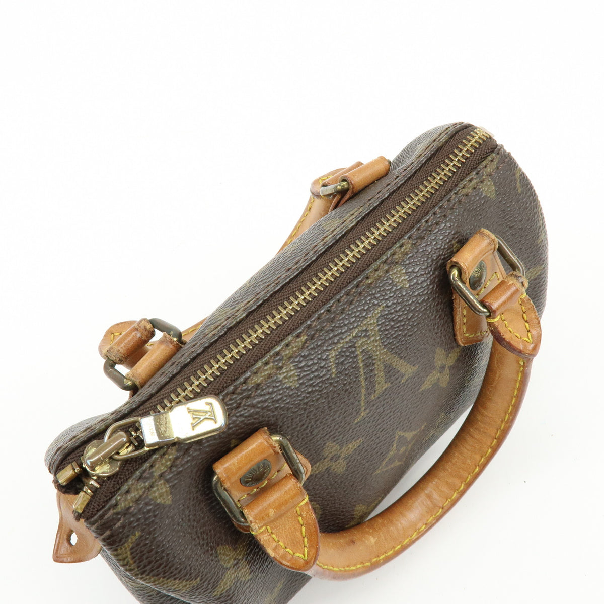 Louis Vuitton Monogram Mini Speedy Hand Bag Brown M41534 J75011 Lot