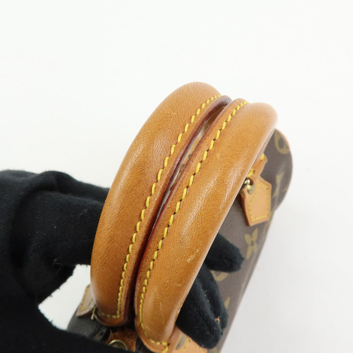Louis Vuitton Monogram Mini Speedy Hand Bag Brown M41534