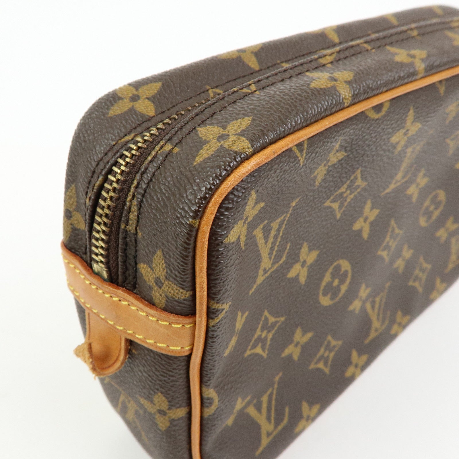 Louis Vuitton Monogram Compiegne 23 Pouch Clutch Bag Brown M51845