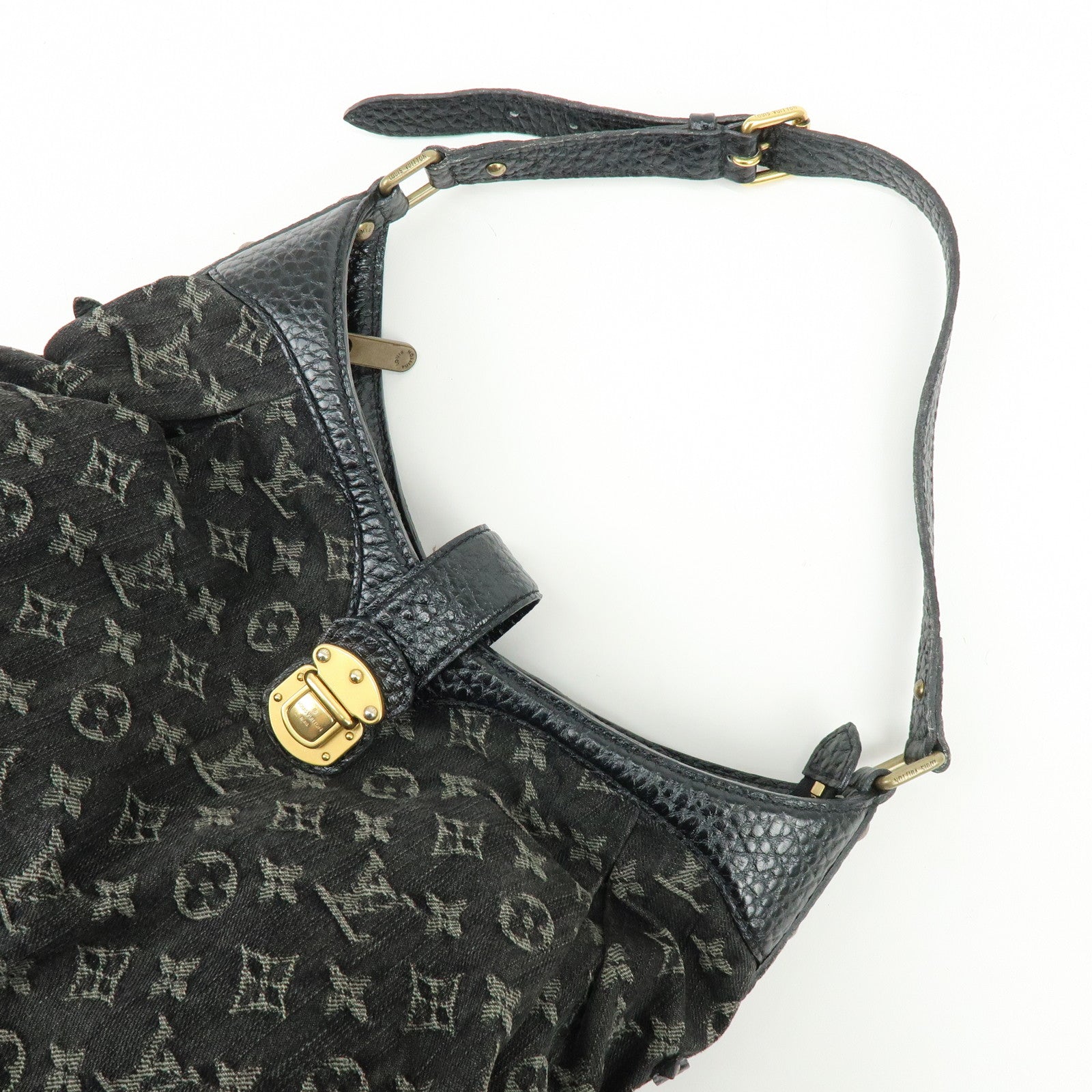 Louis Vuitton Monogram Denim XS Shoulder Crossbody Bag Noir M95608
