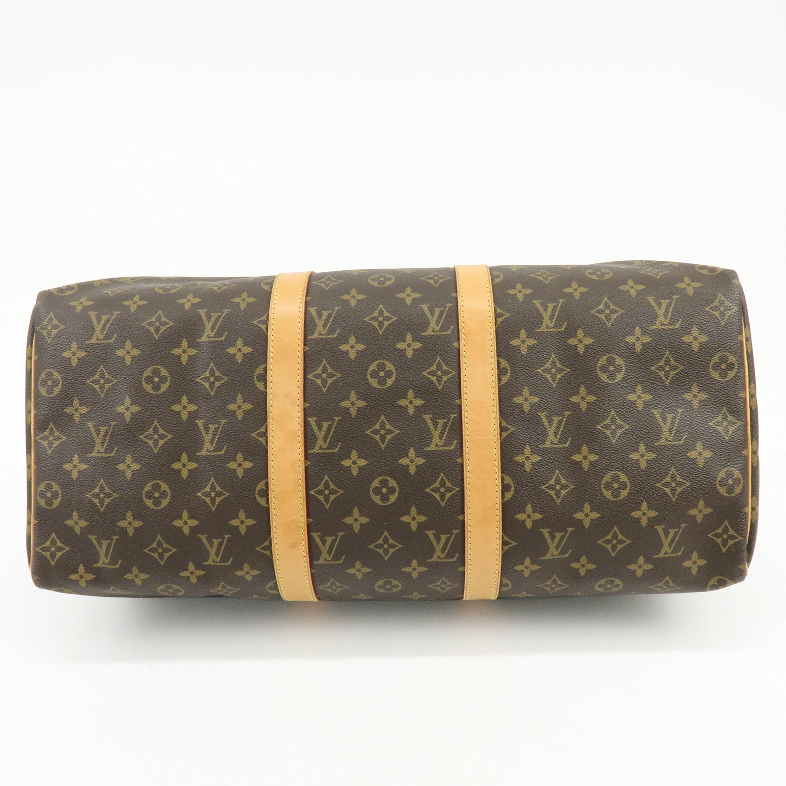 Louis Vuitton Monogram Keep All 50 Boston Bag Brown M41426