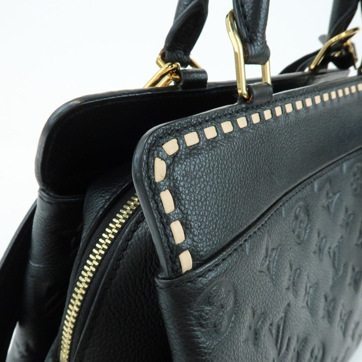 Louis Vuitton Monogram Empreinte Vosges MM Leather 2Way Bag Noir M41491