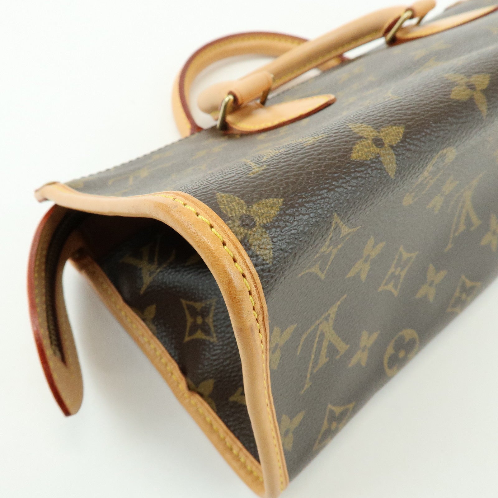 Louis Vuitton Monogram Popincourt Canvas Hand Bag Brown M40009