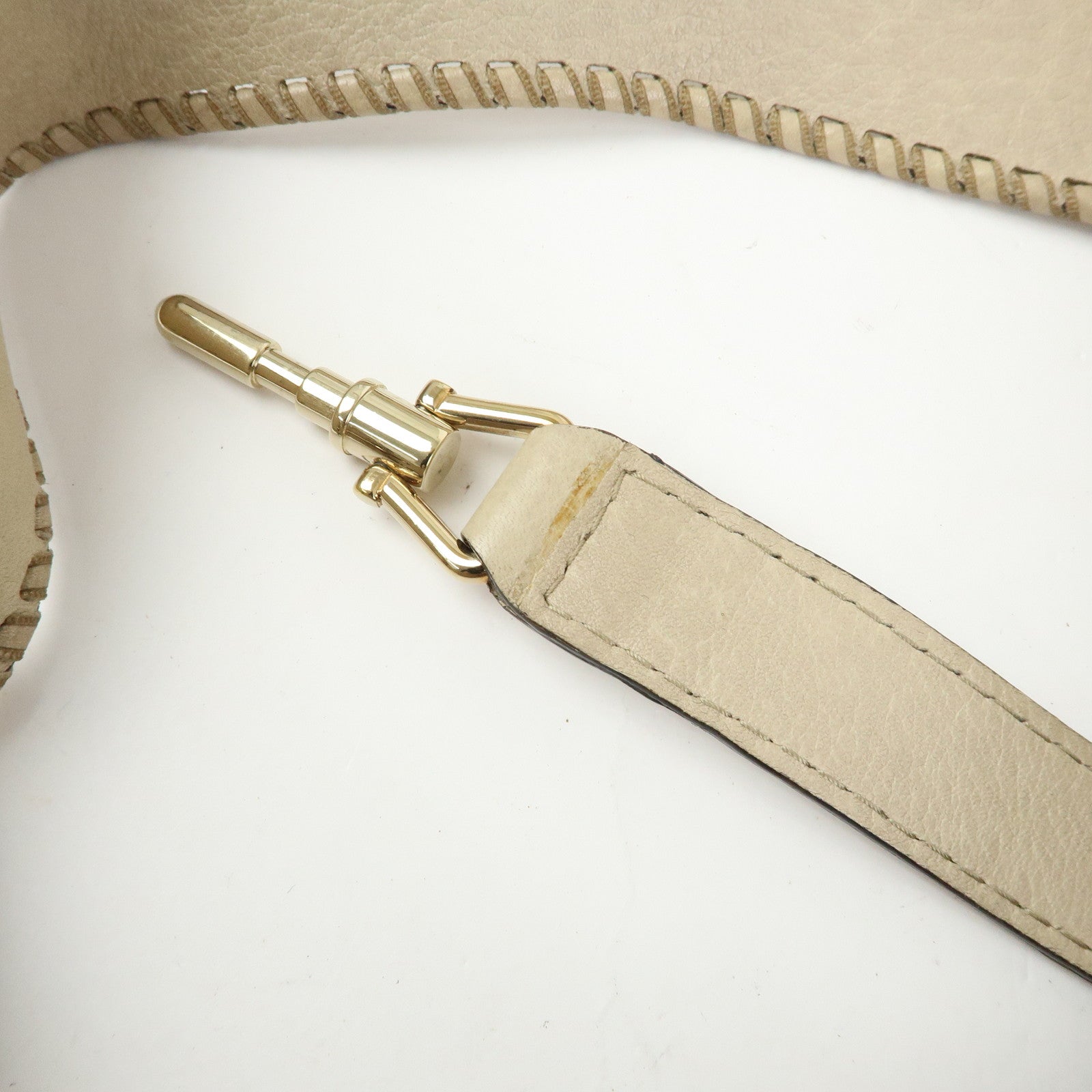 GUCCI New Jackie Bamboo Diamante Canvas Leather 2Way Bag 246907