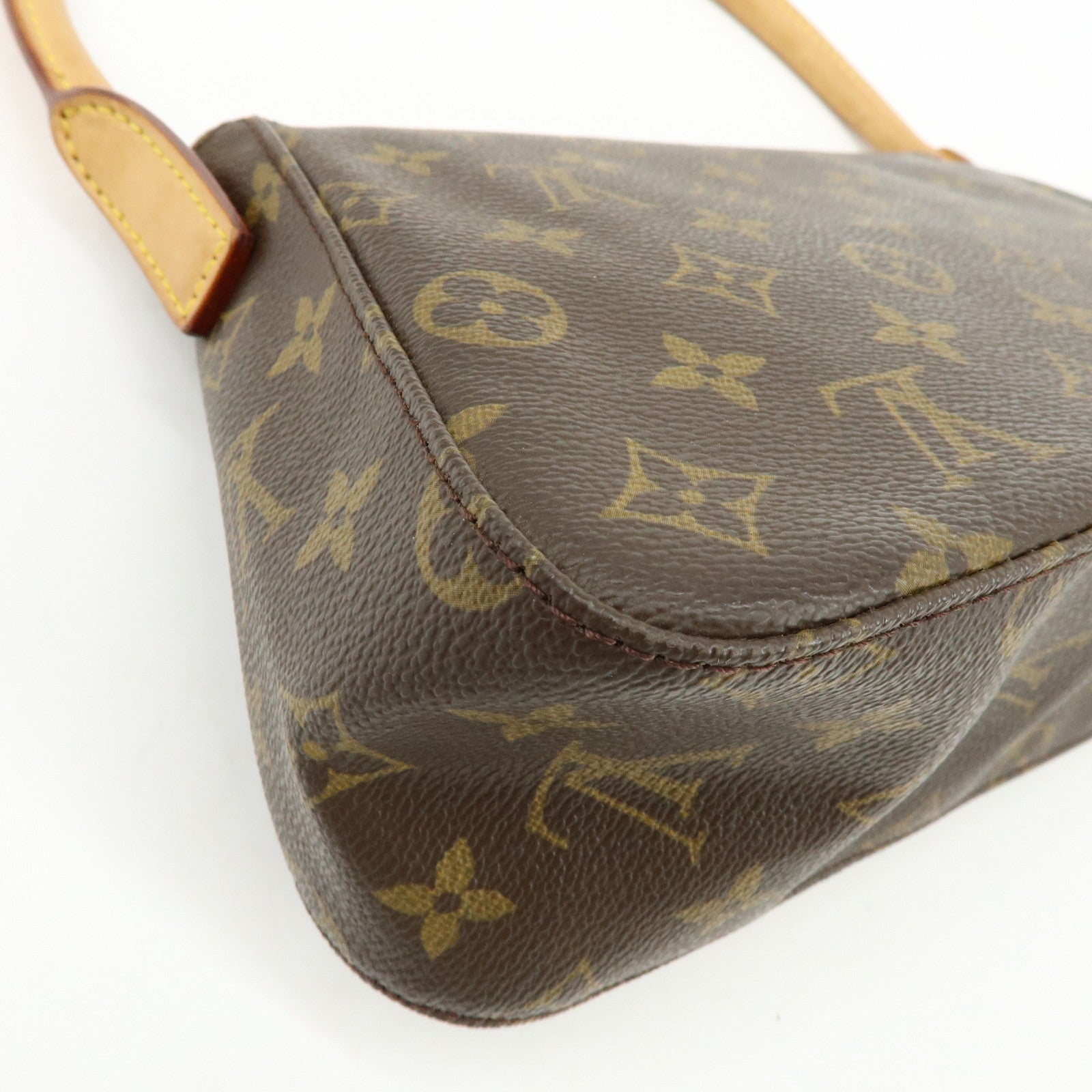 Louis Vuitton Monogram Mini Looping Shoulder Bag Brown M51147