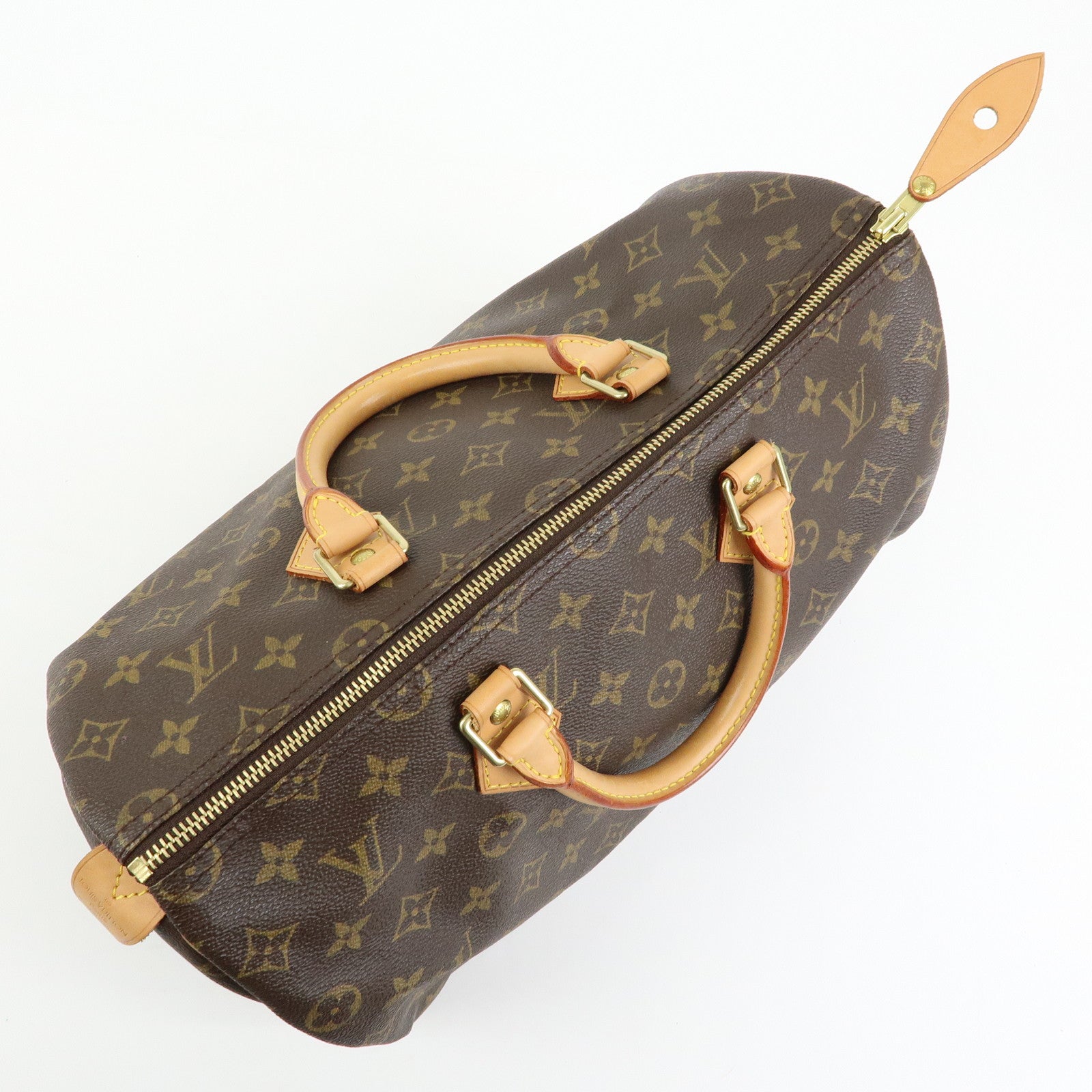 Louis Vuitton Monogram Speedy 35 Boston Bag Hand Bag Brown M41524
