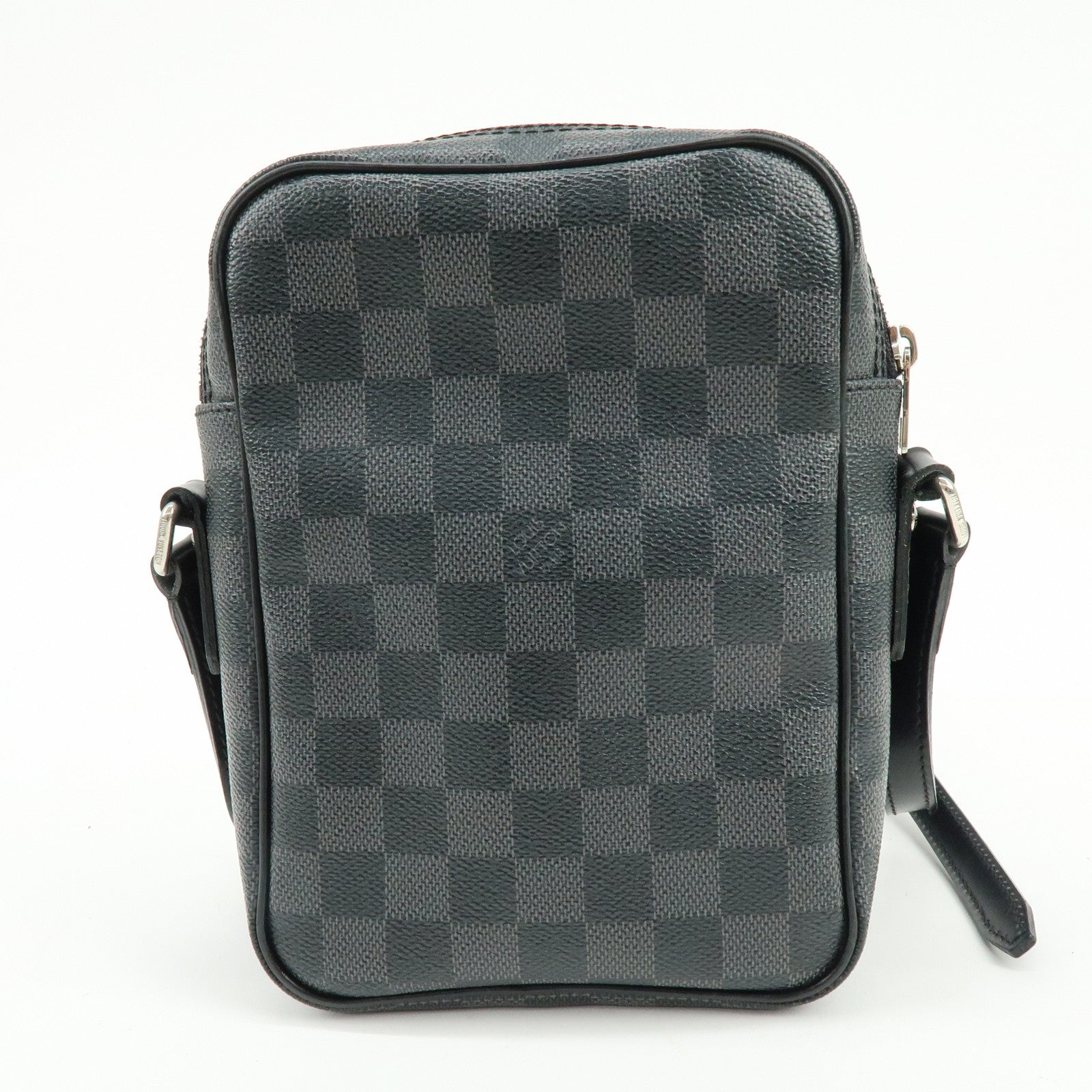 Louis Vuitton Damier Graphite Rem Shoulder Crossbody Bag Black N41446