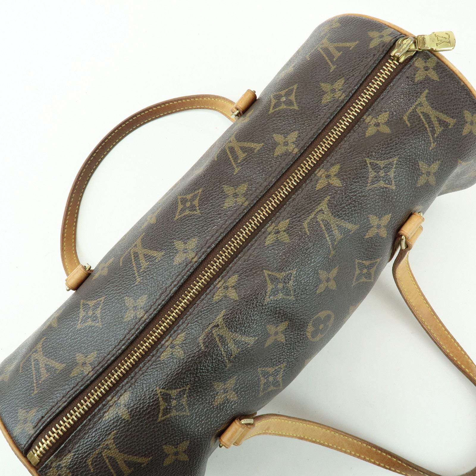 Louis Vuitton Monogram Papillon 30 Canvas Hand Bag Brown M51385