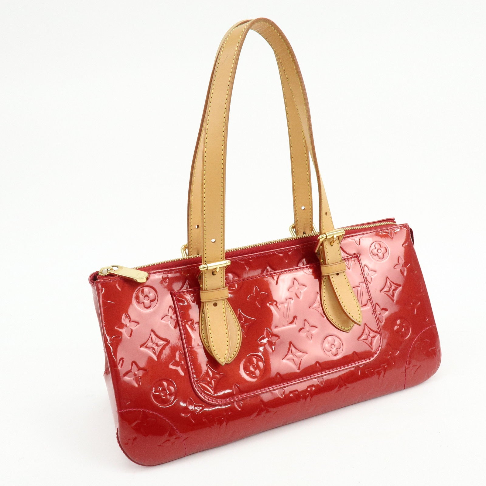 Louis Vuitton Vernis Rosewood Avenue Hand Bag Pomme D'Amour M93507