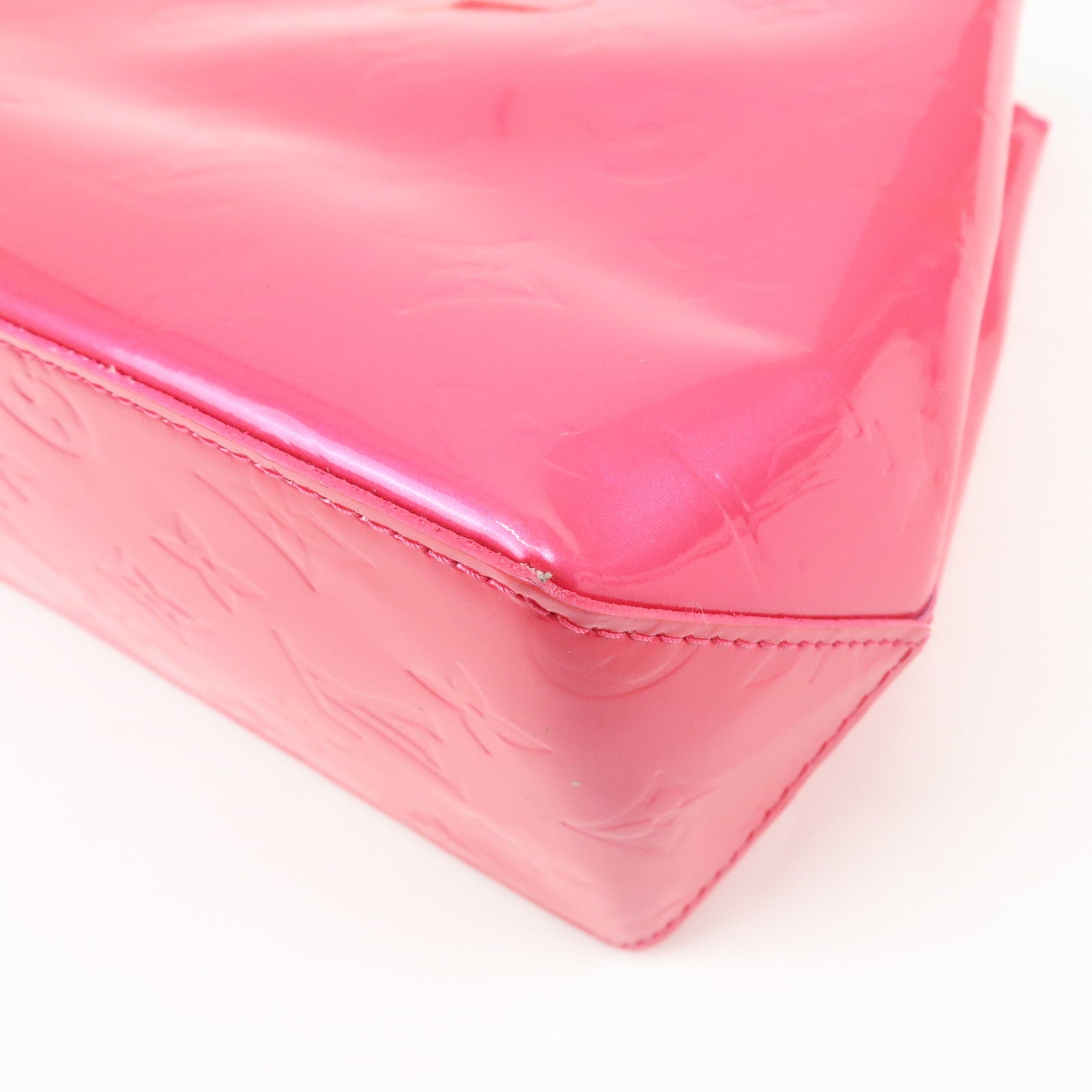 Louis Vuitton Monogram Vernis Lead PM Hand Bag Pink M91221