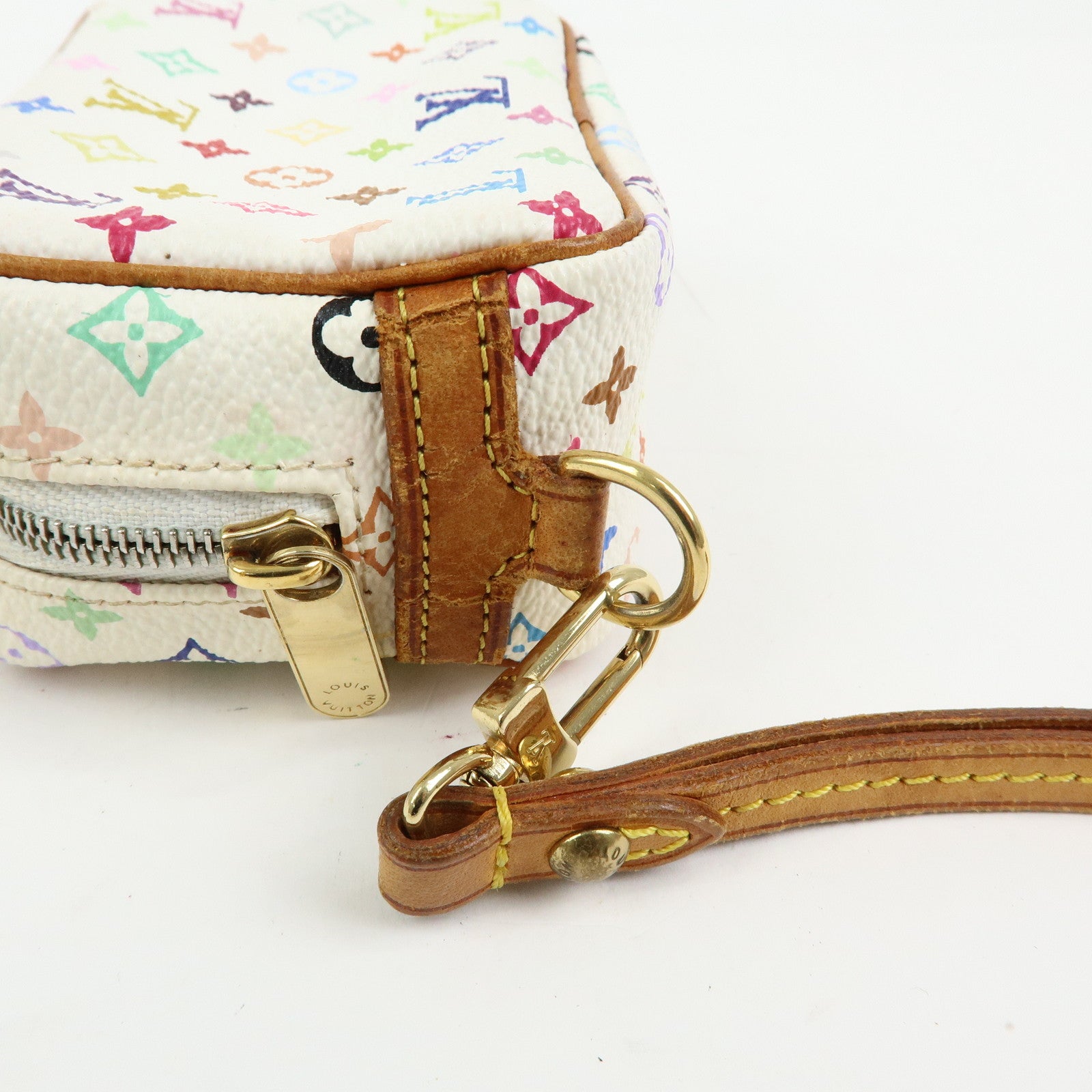 Louis Vuitton Monogram Multicolor Trousse Wapity Pouch Blanc M58033