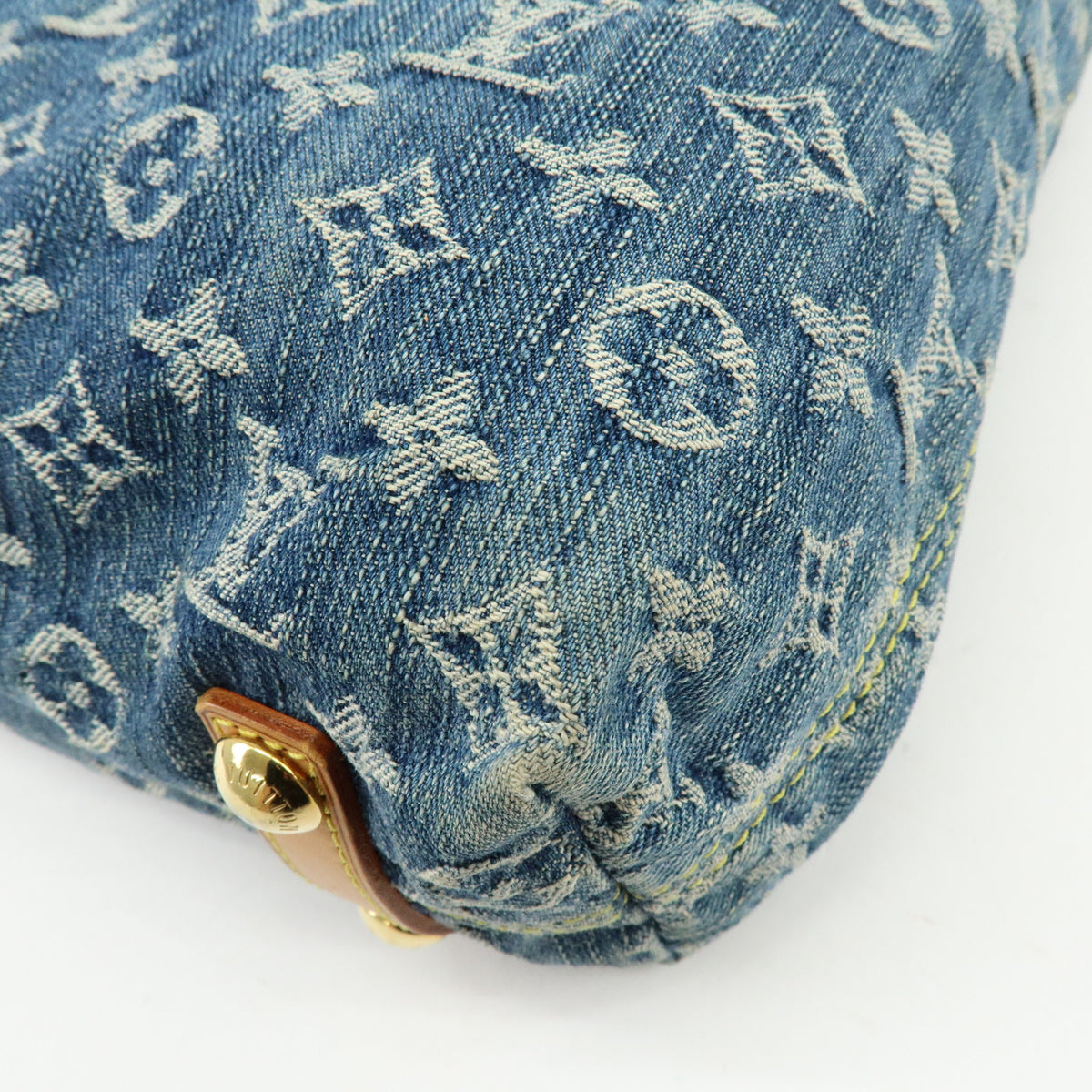 Louis Vuitton Monogram Denim Baggy GM Shoulder Bag Blue M95048