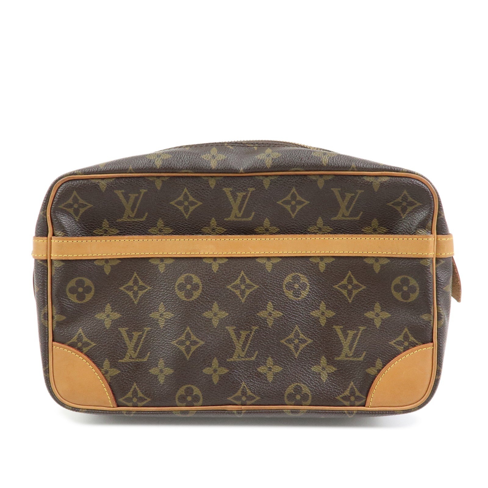 Louis Vuitton Monogram Compiegne 23 Pouch Clutch Bag Brown M51845