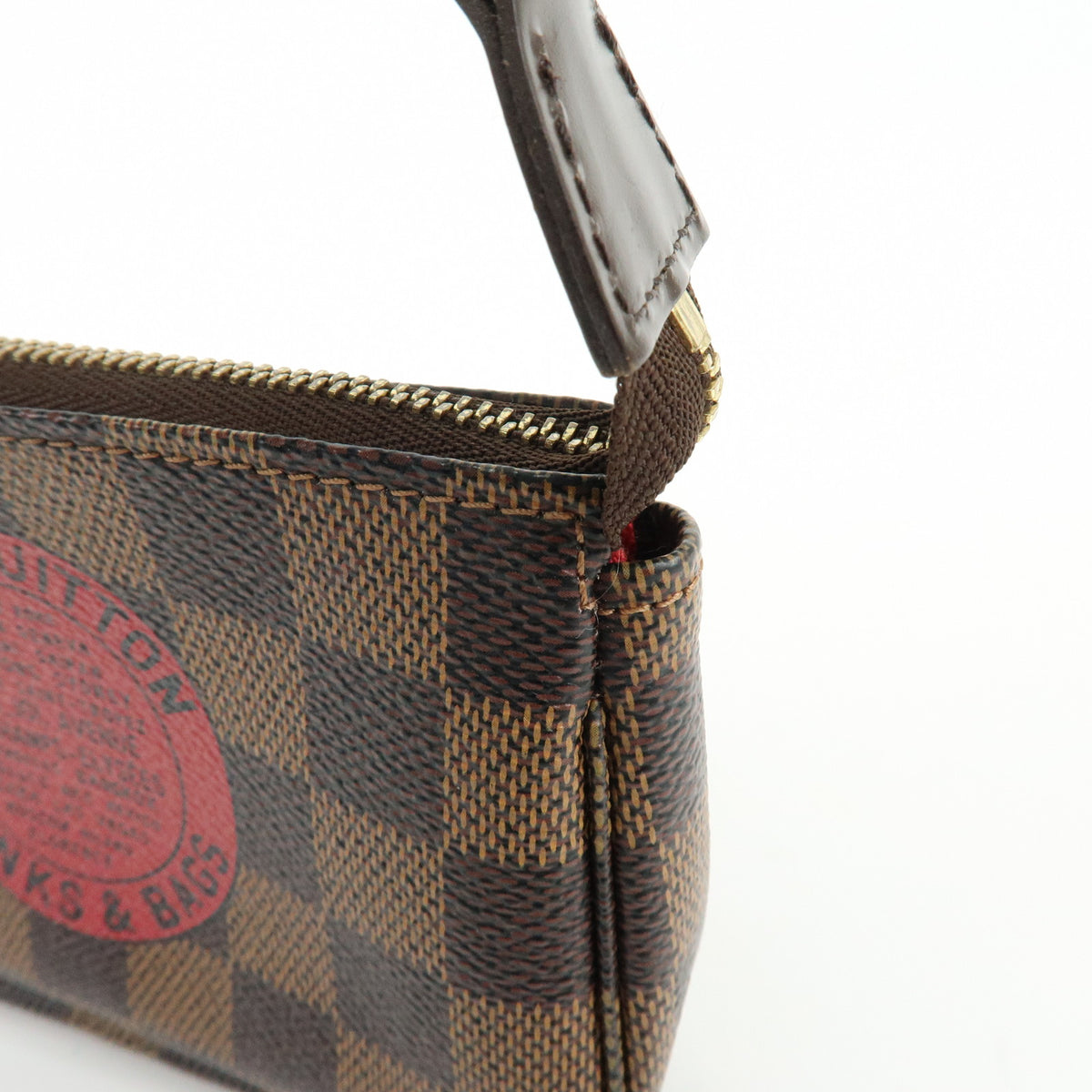 Louis Vuitton Damier T&B Mini Pochette Accessoires Pouch Brown N58011