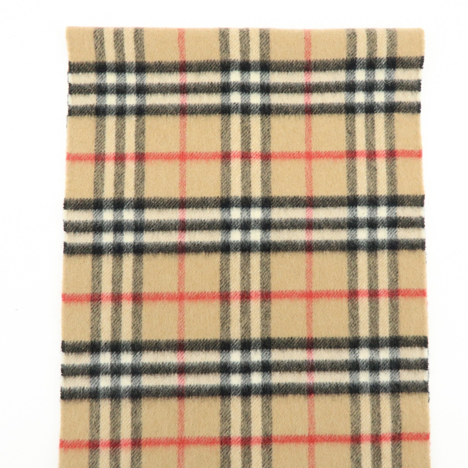 BURBERRY Nova Plaid Cashmere100% Scarf Camel Beige Black Red