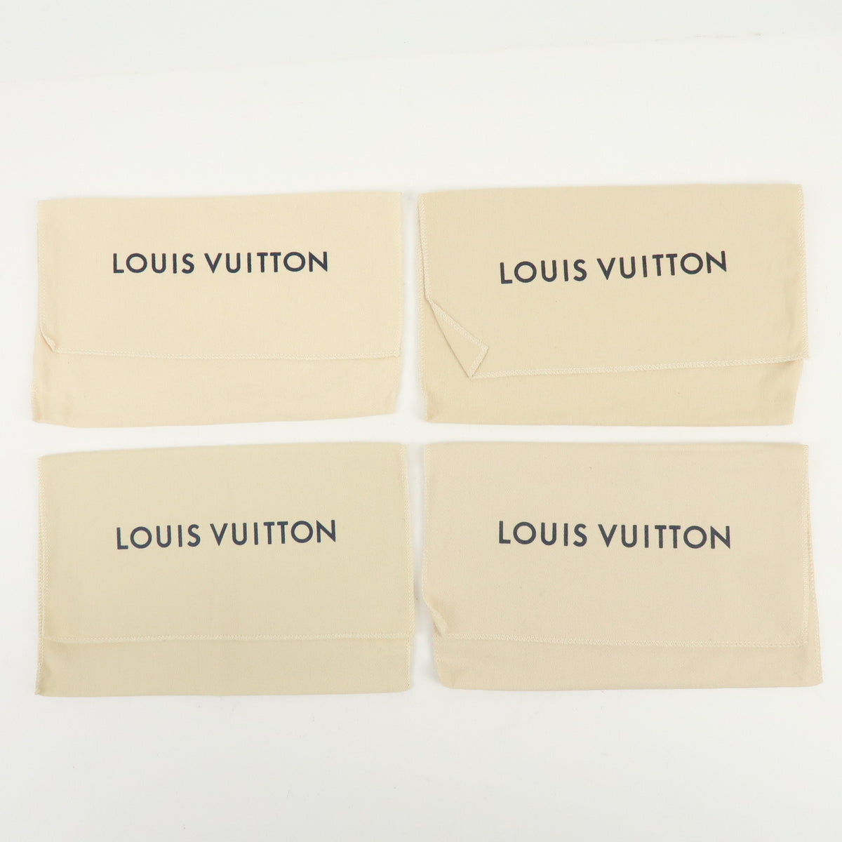 Louis Vuitton Lot of 25 Dust Bag Storage Bag Flap Style Beige