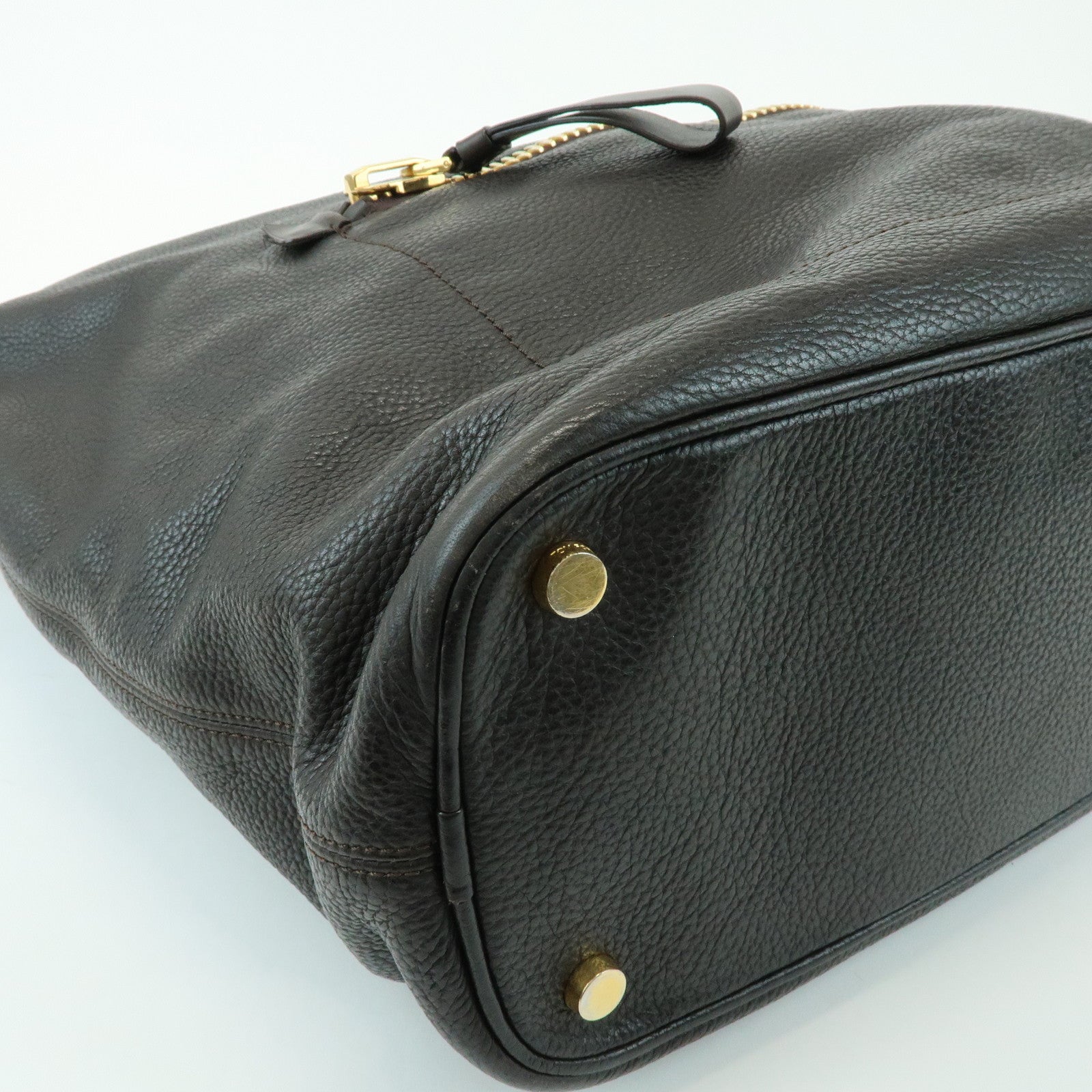 TOM FORD Leather Shoulder Bag Crossbody Bag Black