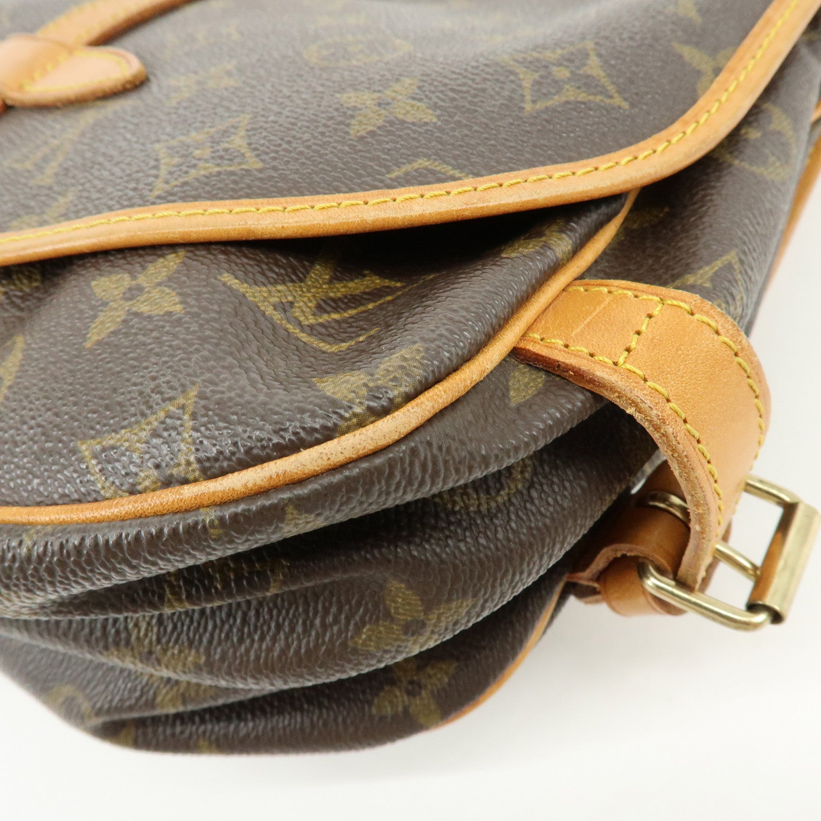 Louis Vuitton Monogram Saumur 30 Canvas Shoulder Bag Brown M42256