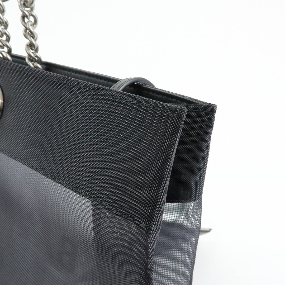 BALENCIAGA Duty Free Mesh Leather Tote Bag  Shoulder Bag Black 535269