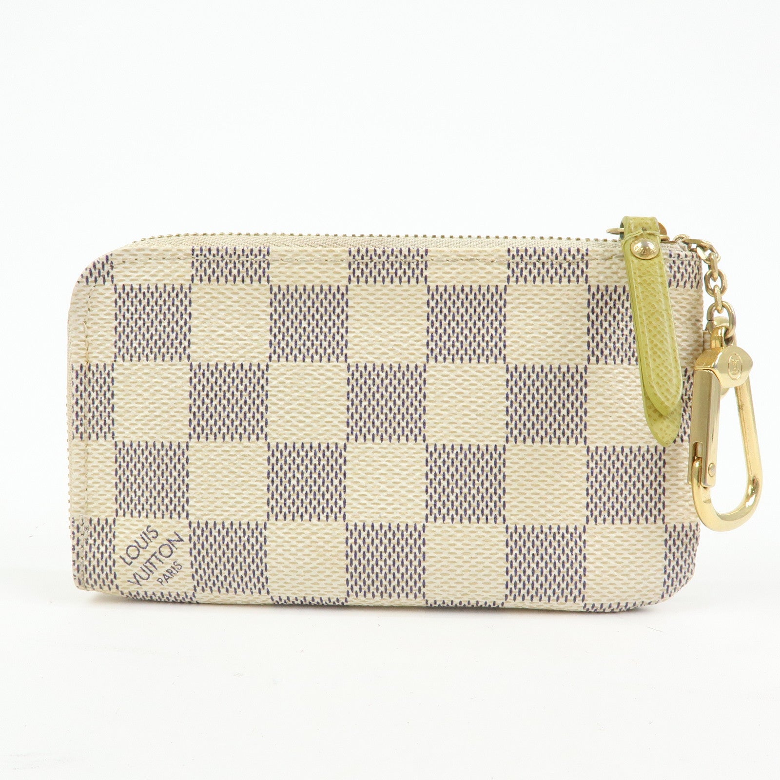Louis Vuitton Damier Azur Monogram Labels Pochette Cles Complice N63085