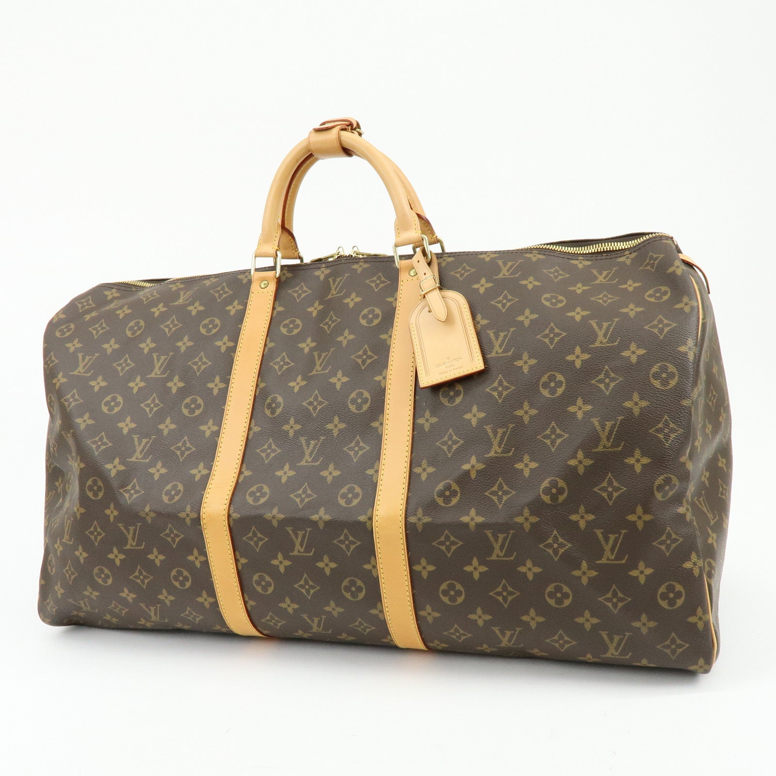 Louis Vuitton Monogram Keep All 60 Boston Bag Brown M41422