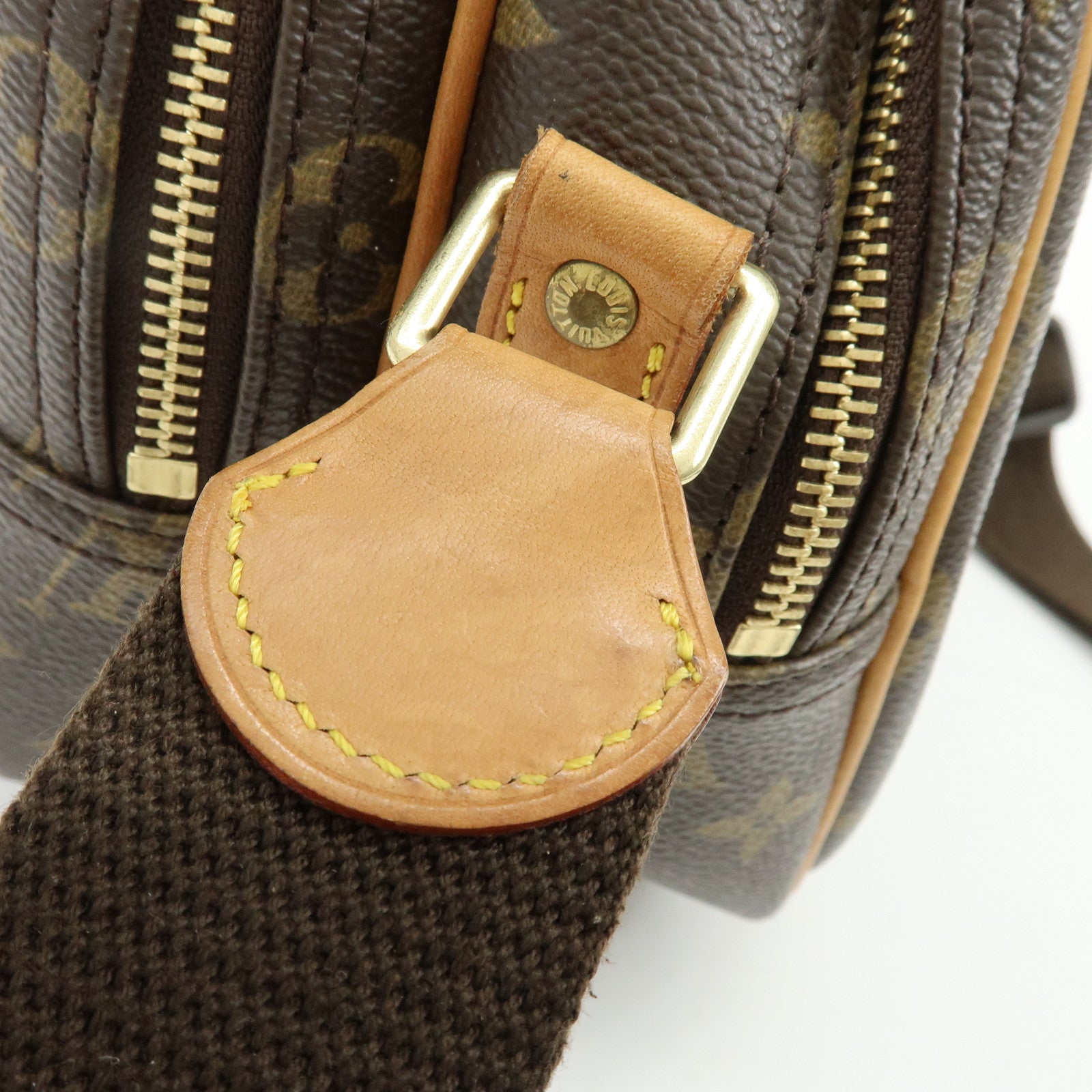 Louis Vuitton Monogram Reporter PM Shoulder Crossbody Bag Brown M45254