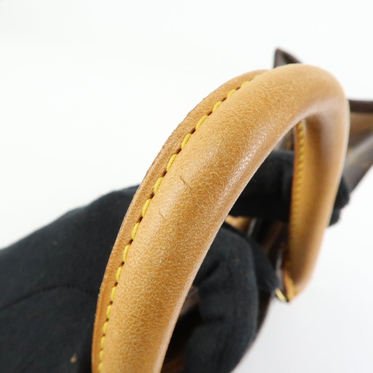 Louis Vuitton Monogram Sac Plat Tote Bag Hand Bag Brown M51140