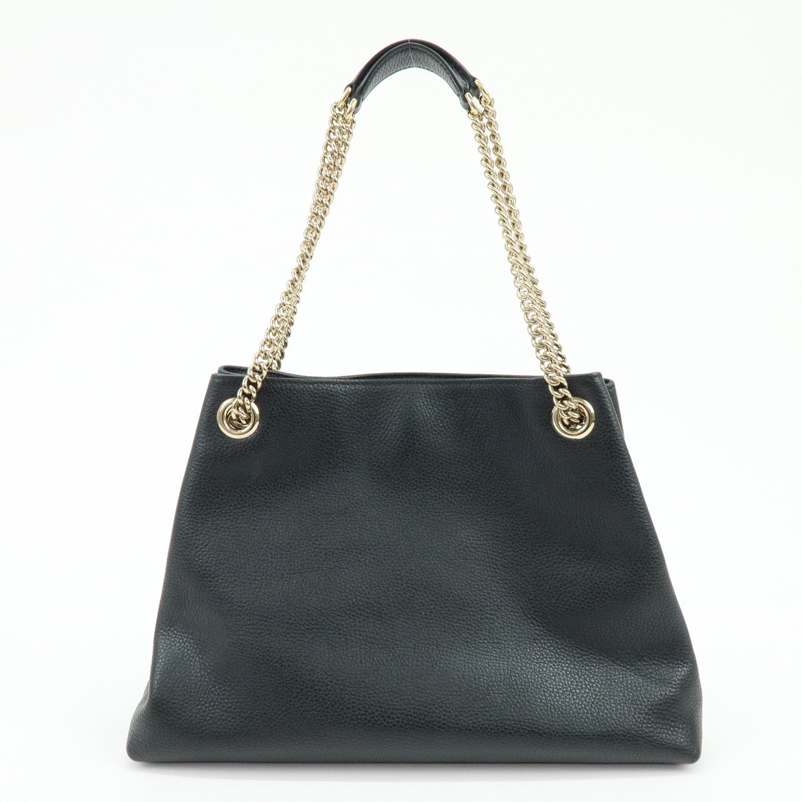GUCCI SOHO Interlocking G Chain Shoulder Bag Tote Bag Black 536196