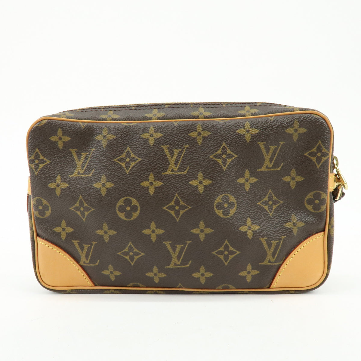 Louis Vuitton Monogram Marly Dragonne GM Clutch Bag Brown M51825