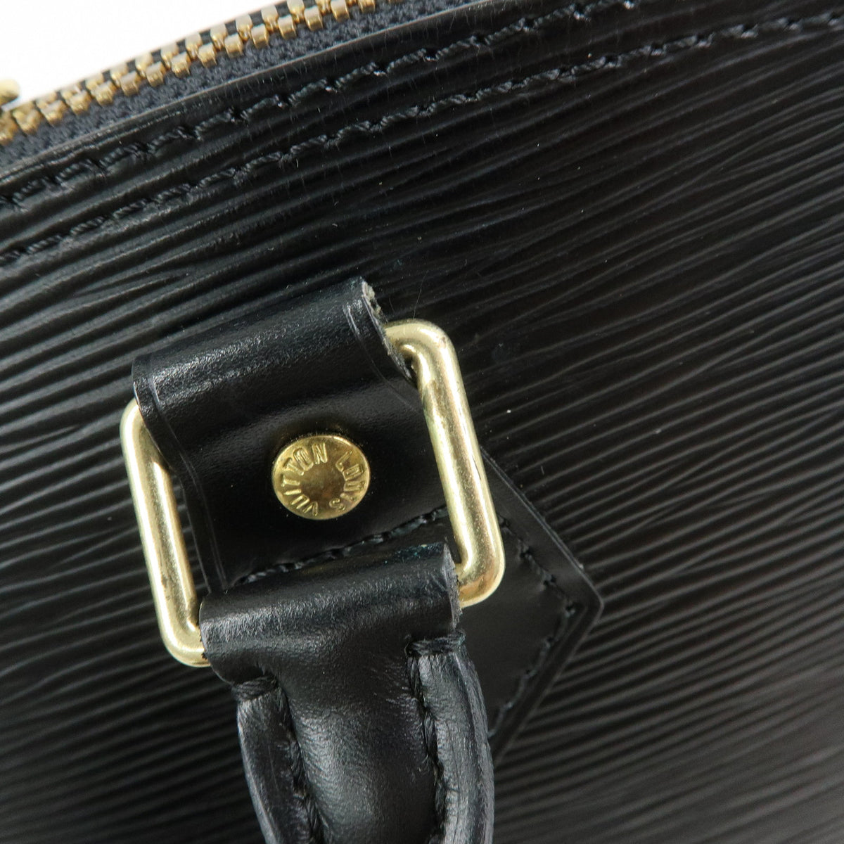 Louis Vuitton Epi Alma PM Leather Hand Bag Noir Black M52142