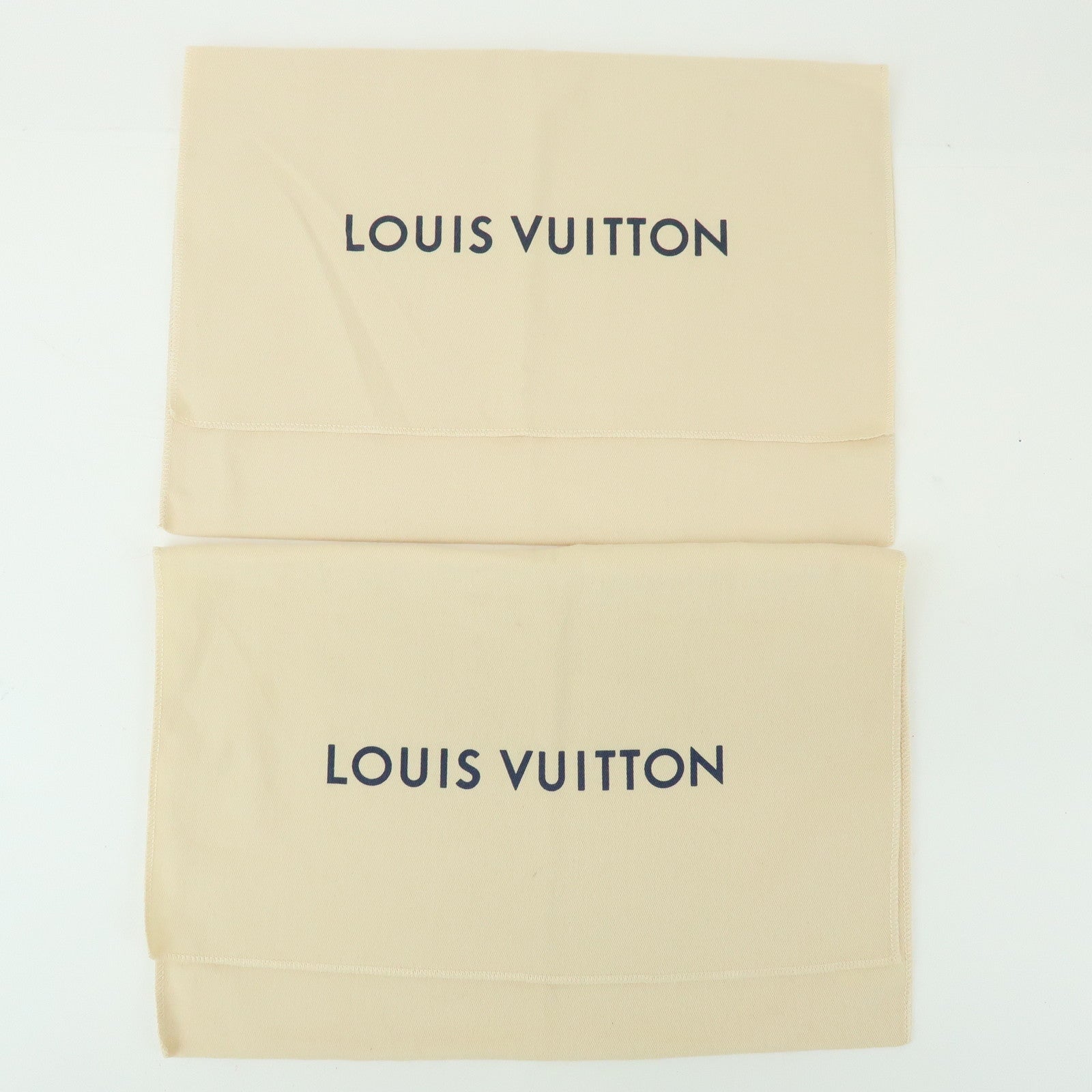 Loiuis Vuitton Set Of 10 Dust Bag Flap Style Beige