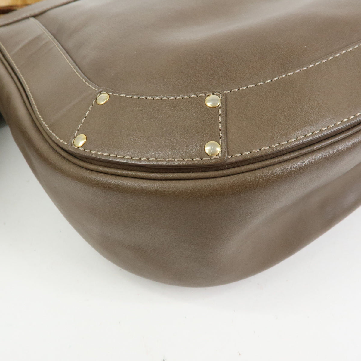 Chloe Eden Leather Shoulder Bag Crossbody Bag Tassel Beige