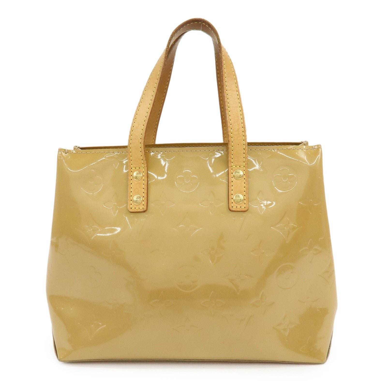 Louis Vuitton Monogram Vernis Reade PM Hand Bag Noisette M91334